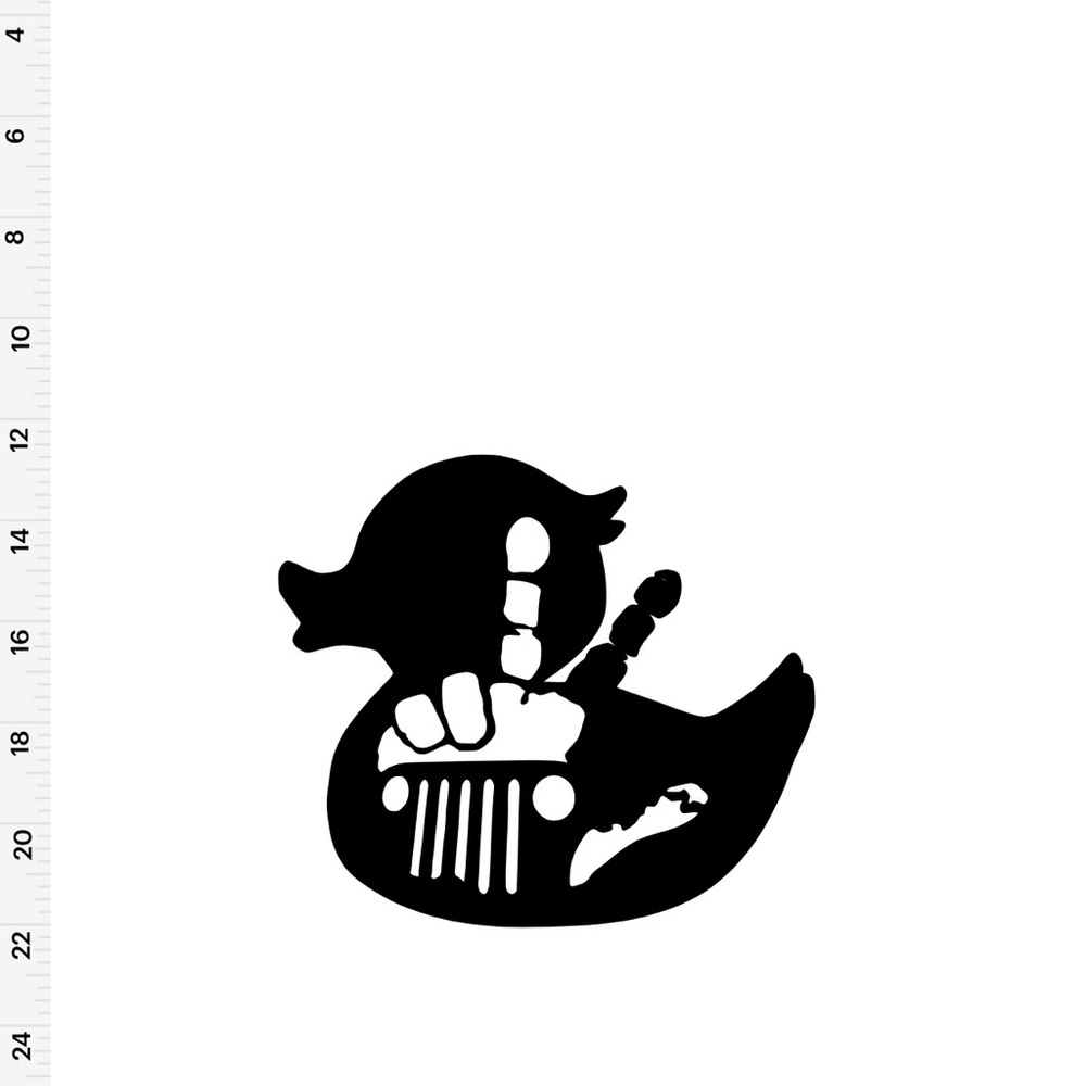 Black Duck Jeep Decal